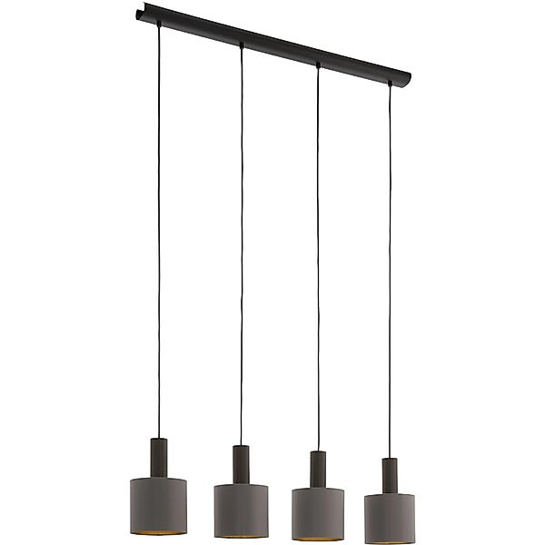 EGLO Hängeleuchte »CONCESSA 1 Pendellampe, Stahl, Textil, E27, IP20, Esstis günstig online kaufen