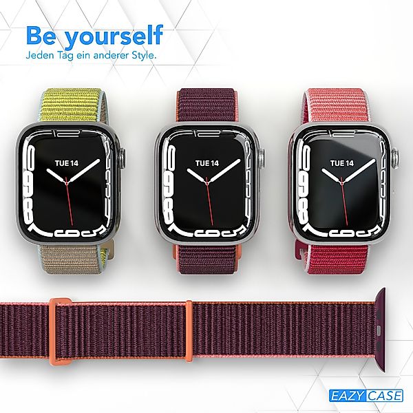 EAZY CASE Uhrenarmband Nylon Band für iWatch 11 10 9 8 7 6 5 4 3 2 SE Ultra günstig online kaufen