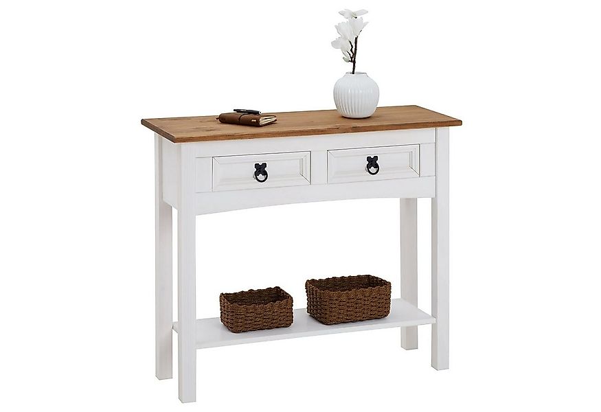 CARO-Möbel Konsolentisch CAMPO, Konsolentisch Beistell Anrichte Kiefer mass günstig online kaufen