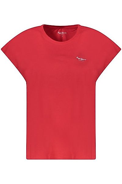 Pepe Jeans T-Shirt Damen T-Shirt Rot Kurzarm Rundhals Nachhaltige günstig online kaufen