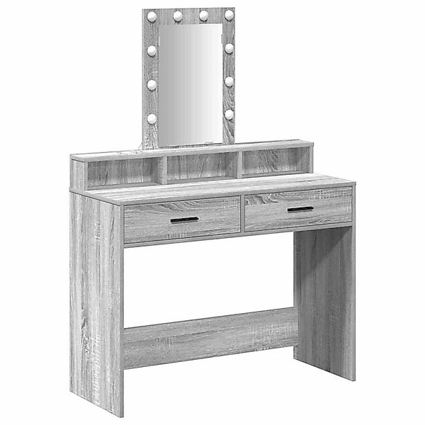 vidaXL Schminktisch mit Speicher Grau 100 x 41 x 140 cm Holzwerkstoff 86517 günstig online kaufen