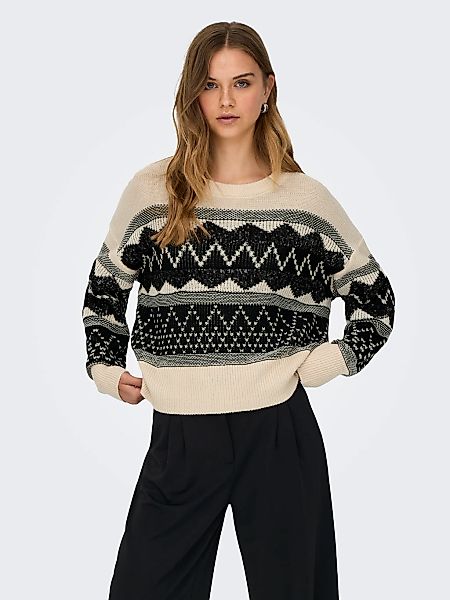 ONLY Strickpullover "ONLMELINE LS SEQUIN O-NECK KNT" günstig online kaufen