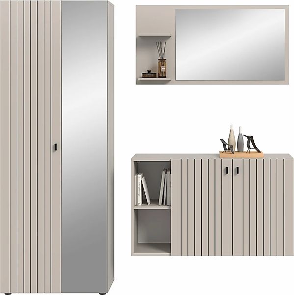 INOSIGN Garderoben-Set "TATIO, 3-tlg. Garderobenkombination, Breite: 191 cm günstig online kaufen