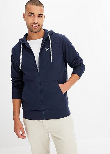 bonprix Kapuzensweatjacke Kapuzen-Sweatjacke mit Kontrastdetails günstig online kaufen