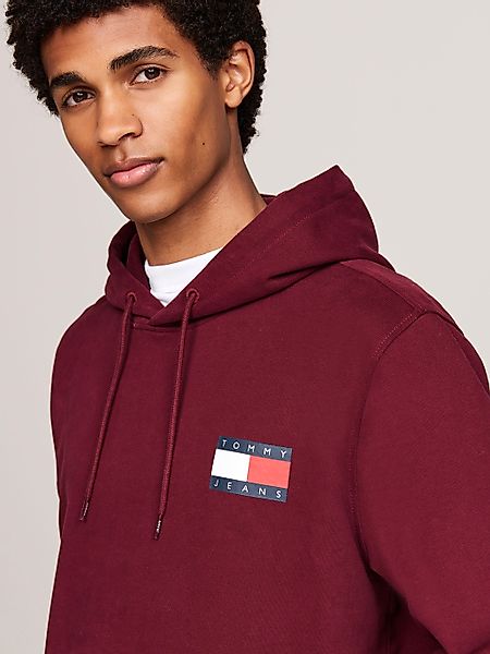 Tommy Jeans Sweatshirt "TJM REG ESSENTIAL FLAG HOOD EXT", mit bedruckten Ma günstig online kaufen