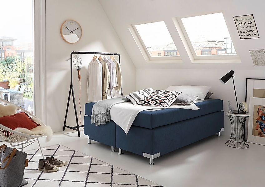 Westfalia Schlafkomfort Boxspringbett »Holland« ohne Kopfteil, frei im Raum günstig online kaufen