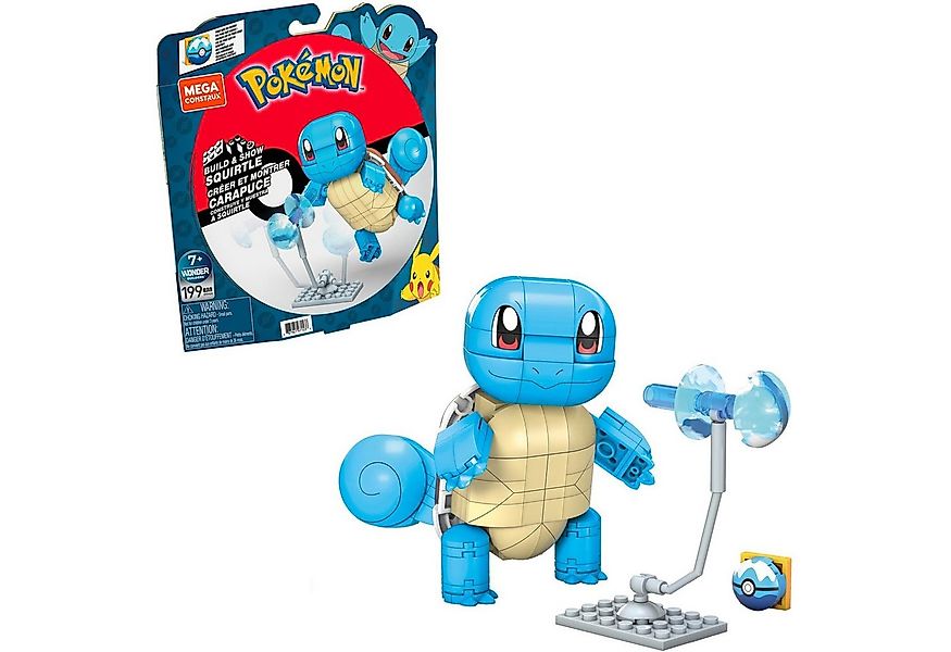 MEGA BLOKS MEGA Pokémon-Bauspielzeug-Set Build & Show Schiggy Spielbaustein günstig online kaufen