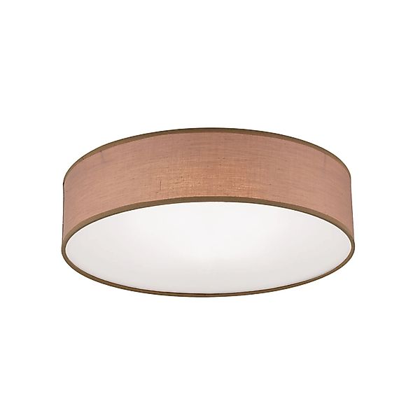 Orion Leuchten Deckenleuchte Stoff Ø 40cm 3 x E14 Braun günstig online kaufen