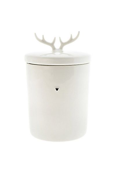 Bastion Collections Aufbewahrungsdose Vorratsdose mittel - GEWEIH - weiß günstig online kaufen