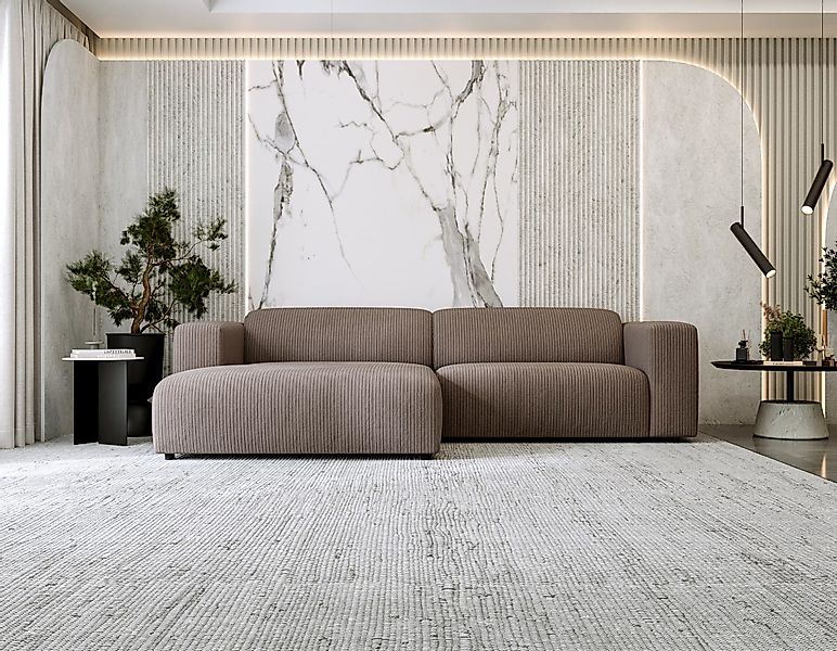 MKS MÖBEL Ecksofa PASADENA, Set, Wellenfedern, günstig online kaufen