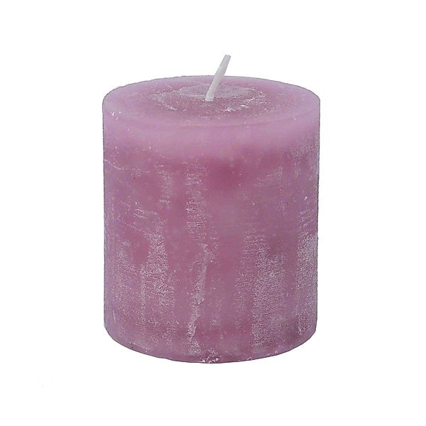 B&S Stumpenkerze Kerze durchgefärbt rosenholz 7,5 günstig online kaufen