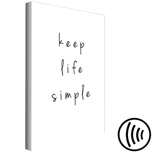 Wandbild Keep Life Simple (1 Part) Vertical XXL günstig online kaufen