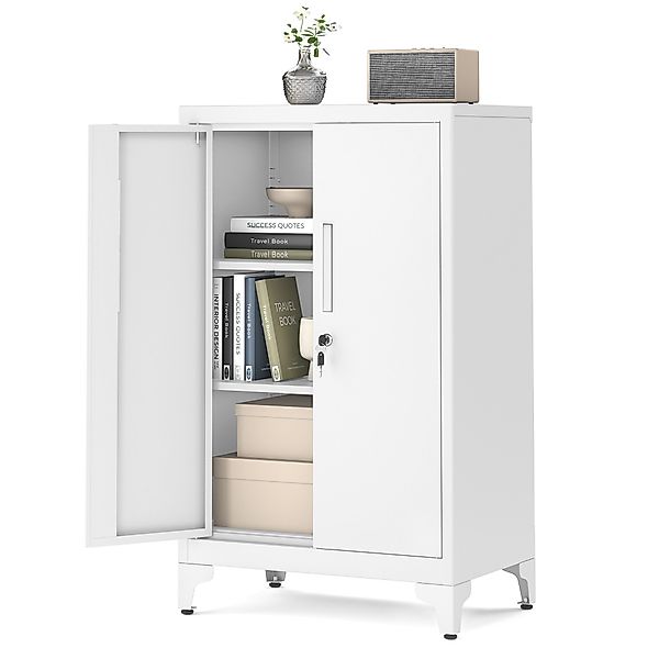 SONGMICS Aktenschrank Mehrzweckschrank, Büroschrank mit 2 günstig online kaufen