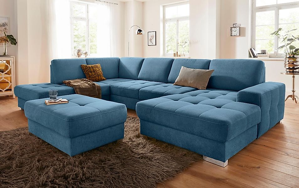 sit&more Wohnlandschaft "Santorini U-Form" mit Federkern und Sitztiefenvers günstig online kaufen