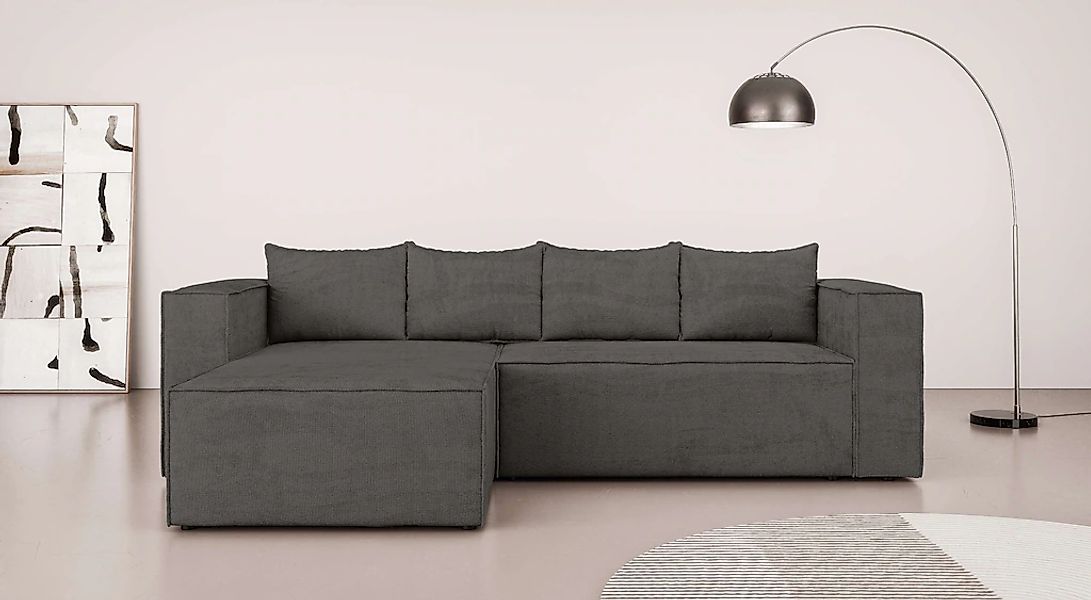 Home affaire Ecksofa "LINCOLNVILLE mit Bettfunktion und Bettkasten, Maße B/ günstig online kaufen