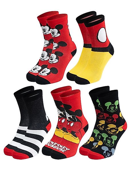 United Labels® Socken Disney Mickey Mouse Socken Sneaker Strümpfe (5er Pack günstig online kaufen