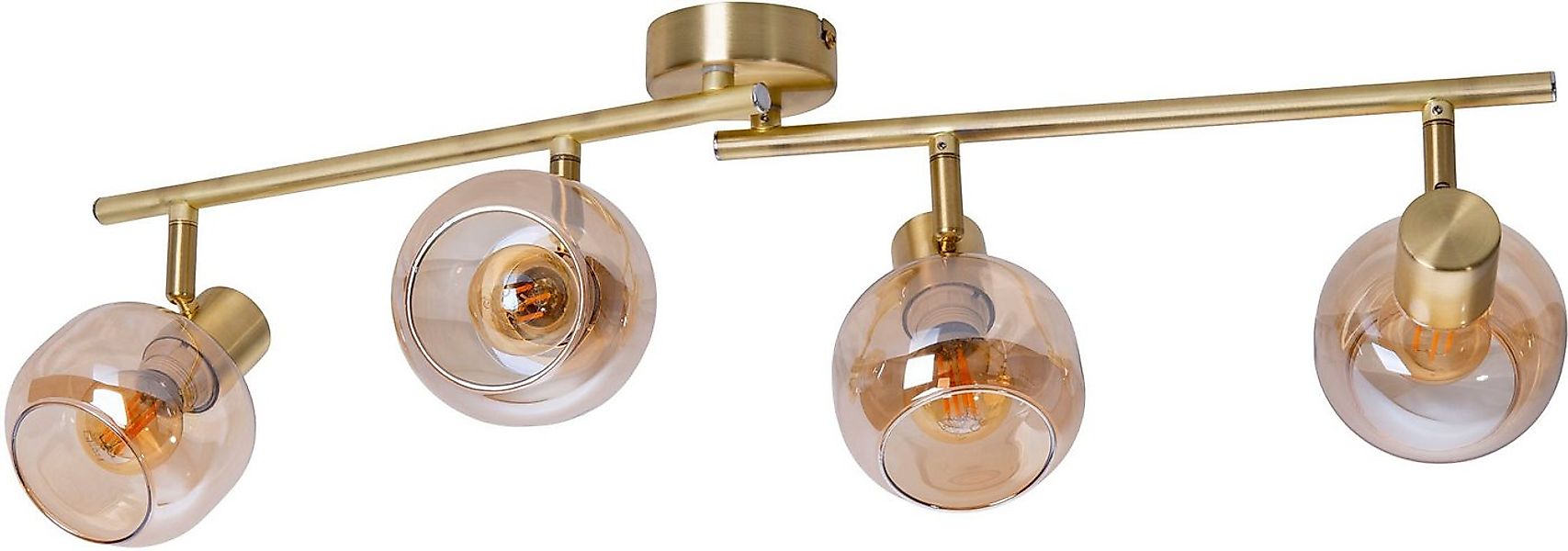 näve Deckenstrahler Libby, ohne Leuchtmittel, 2flg. flexibel verstellbar Gl günstig online kaufen