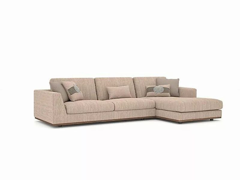 JVmoebel Ecksofa Polstermöbel Beige Ecksofa Luxus Sofa L-Form Polstersofa W günstig online kaufen