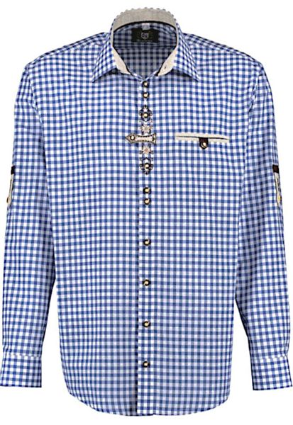 OS Trachten Trachtenhemd TH-0251 Stickerei Krempelarm günstig online kaufen