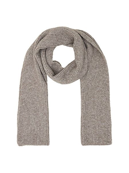 VILA Einfarbiger Ripp- Schal Damen Grau günstig online kaufen