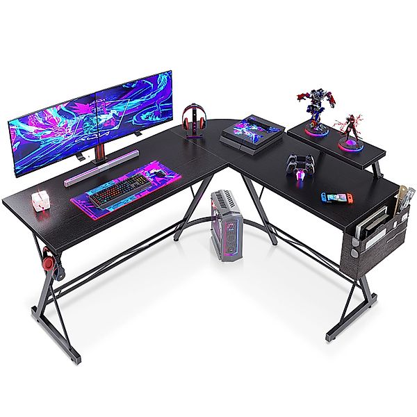 ODK Computertisch L Form Gaming Schreibtisch, günstig online kaufen