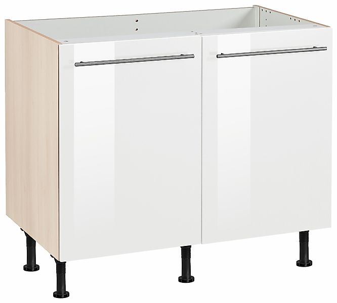 OPTIFIT Spülenschrank "Bern", 100 cm breit, mit 2 Türen, höhenverstellbare günstig online kaufen