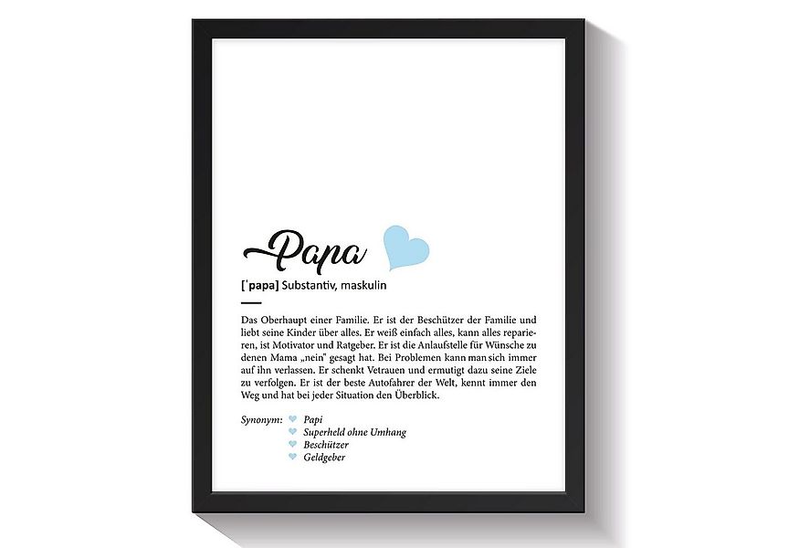 GRAVURZEILE Poster Definition Poster, Kunstdrucke auf DIN A4 Foto-Papier, P günstig online kaufen