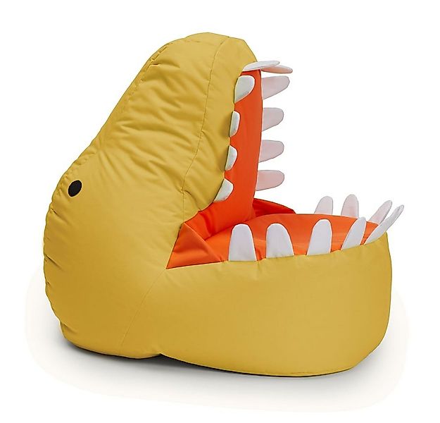 Lumaland Sitzsack Kinder Dino Kissen 90x90x70 cm (1 St), Kuschelsitzkissen, günstig online kaufen