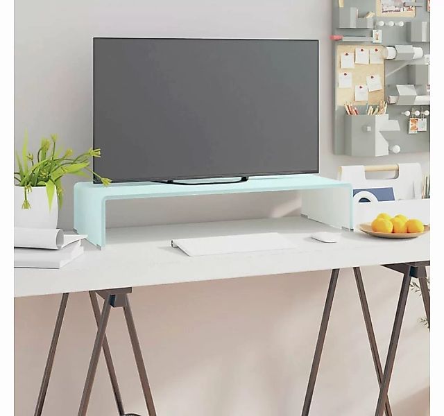 furnicato TV-Schrank TV-Aufsatz/Monitorerhöhung Glas Grün 70x30x13 cm günstig online kaufen