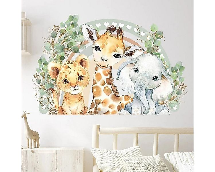 Montegoni Wandtattoo Kinder Tier Wandsticker, Wandaufkleber Deko (1 St., Ge günstig online kaufen