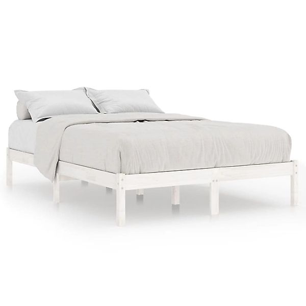 vidaXL Massivholzbett Weiß Kiefer 200x200 cm1135291 günstig online kaufen