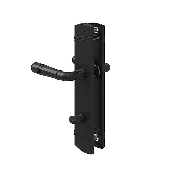 MS Beschläge Türgriff Langschild Türdrücker Schwarz günstig online kaufen