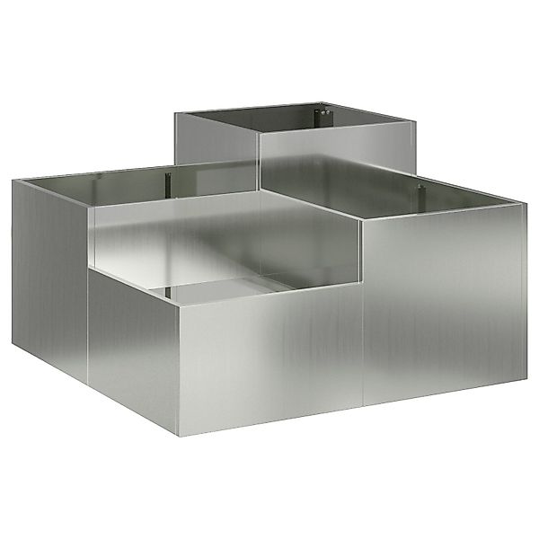 vidaXL Blumentopf Pflanzkübel 100x100x48 cm Verzinkter günstig online kaufen