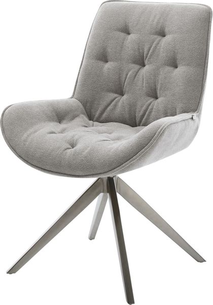 DELIFE Polsterstuhl Taimi-Flex, Kreuzgestell breit Graphit günstig online kaufen