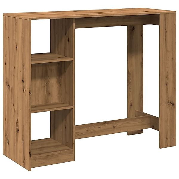 vidaXL Esstisch Bartisch mit Regal Artisan-Eiche günstig online kaufen