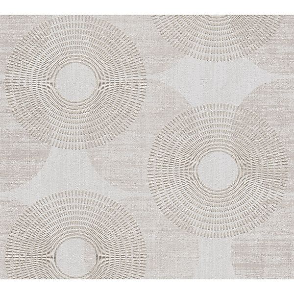 A.S. Création Tapete Punktmuster Grau und Weiß 53 cm x 10,05 m AS-378322 günstig online kaufen
