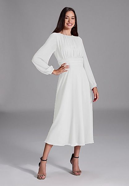 SWING Cocktailkleid Taillierter Schnitt mit ausgestelltem Rockteil günstig online kaufen