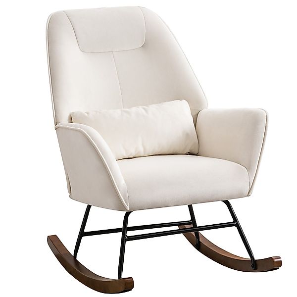 HomeMiYN Schaukelstuhl Schaukelstuhl Patchwork Sessel Schwingsessel günstig online kaufen