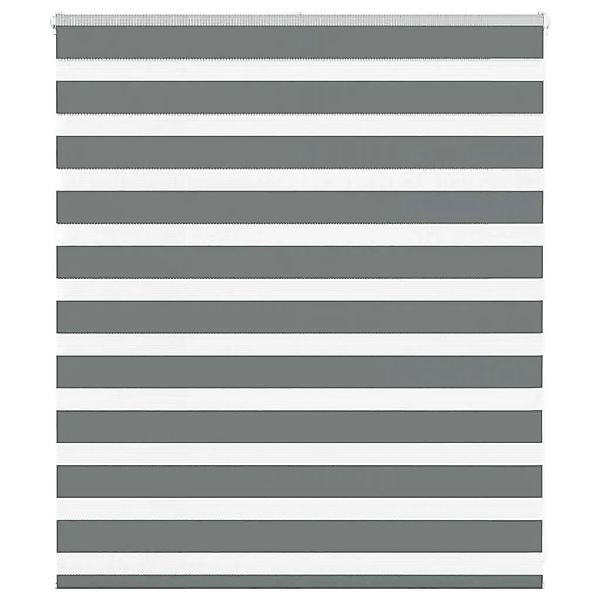 vidaXL Doppelrollo Dunkelgrau 130x100 cm Stoffbreite 125,9 cm Polyester 401 günstig online kaufen