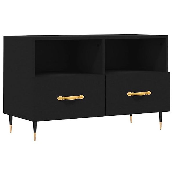 vidaXL TV-Schrank TV-Board Schwarz 80x36x50 cm Holzwerkstoff günstig online kaufen