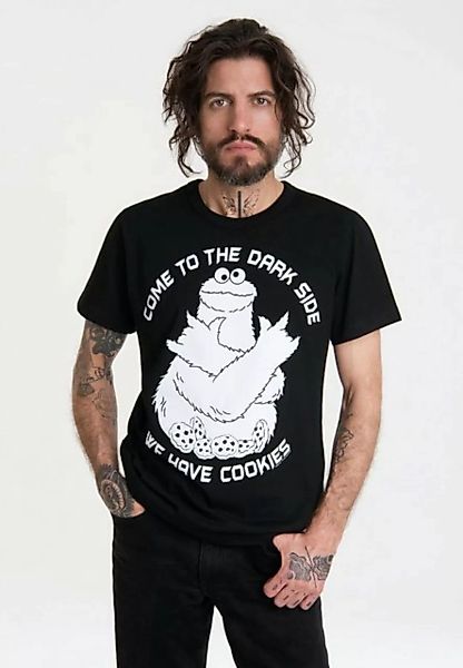 LOGOSHIRT T-Shirt Sesamstraße - Krümelmonster Dark Side mit lizenziertem Pr günstig online kaufen