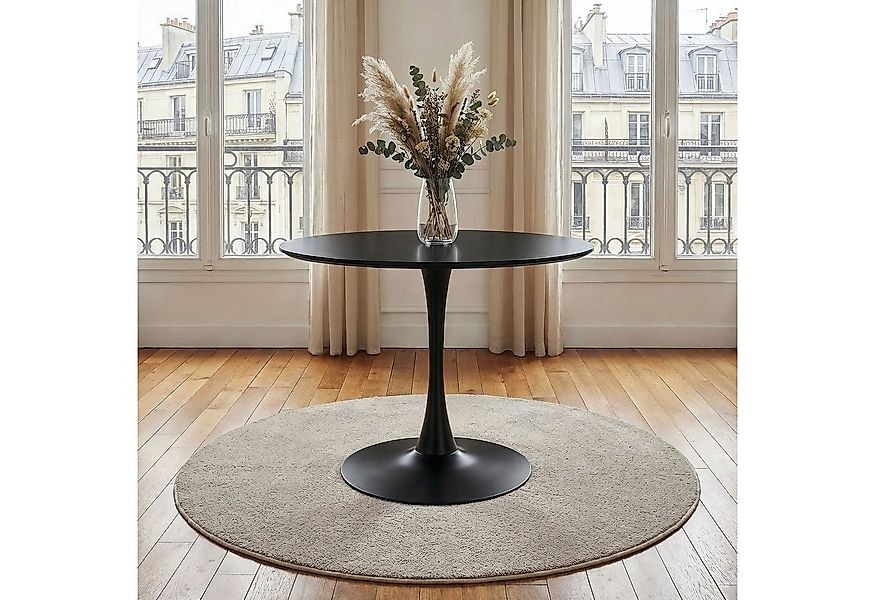 IDIMEX Esstisch LOIRE, Runder Esszimmertisch 100 cm mit Tulpenfuß und MDF-P günstig online kaufen