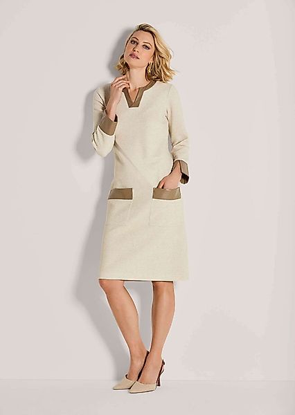 MADELEINE Midikleid Elegantes Kleid mit Lederakzenten günstig online kaufen