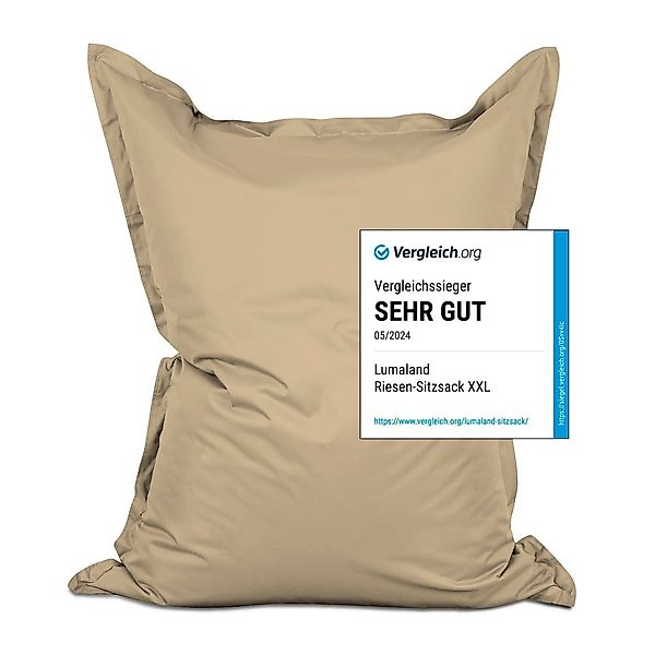 Lumaland Sitzsack XXL Bean Bag Riesen-Sitzkissen günstig online kaufen