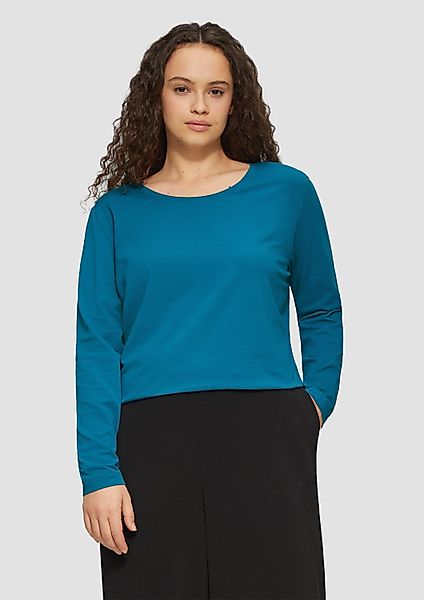 s.Oliver Langarmshirt T-Shirt Longsleeve aus Baumwollmix günstig online kaufen