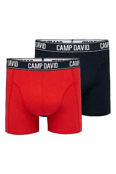 CAMP DAVID Boxershorts, (Packung, 2 St.), im 2er- Pack mit Logobund günstig online kaufen