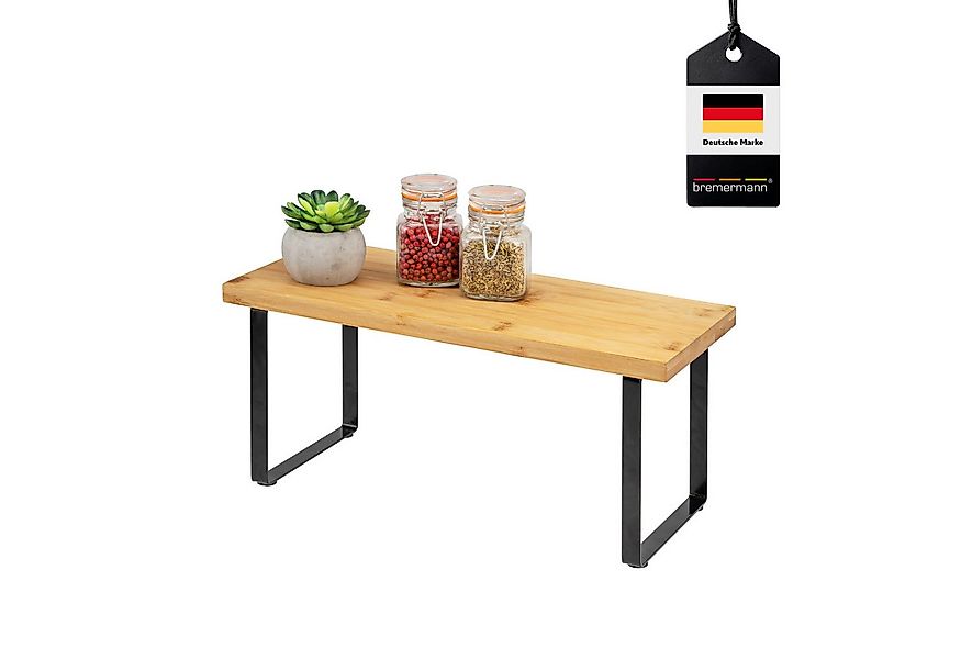 bremermann Küchenregal Gewürzregal, aus Bambus und Metall, ca. 36 cm breit günstig online kaufen