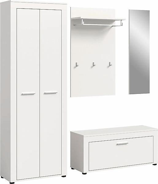 Home affaire Garderoben-Set "AOSTA, TOPSELLER, Breite 184cm, 4-teilige Gard günstig online kaufen