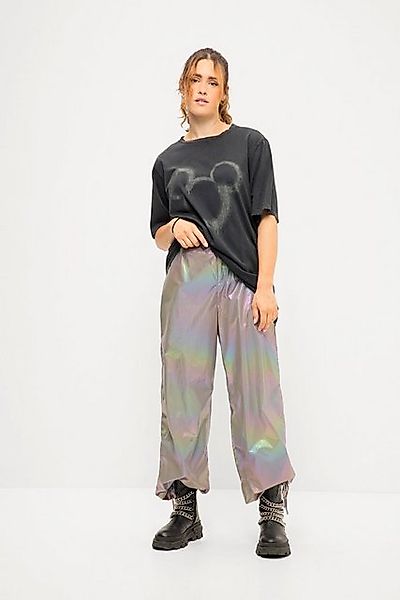 Studio Untold Funktionshose Fliegerhose wide Legs Holografic-Look Elastikbu günstig online kaufen