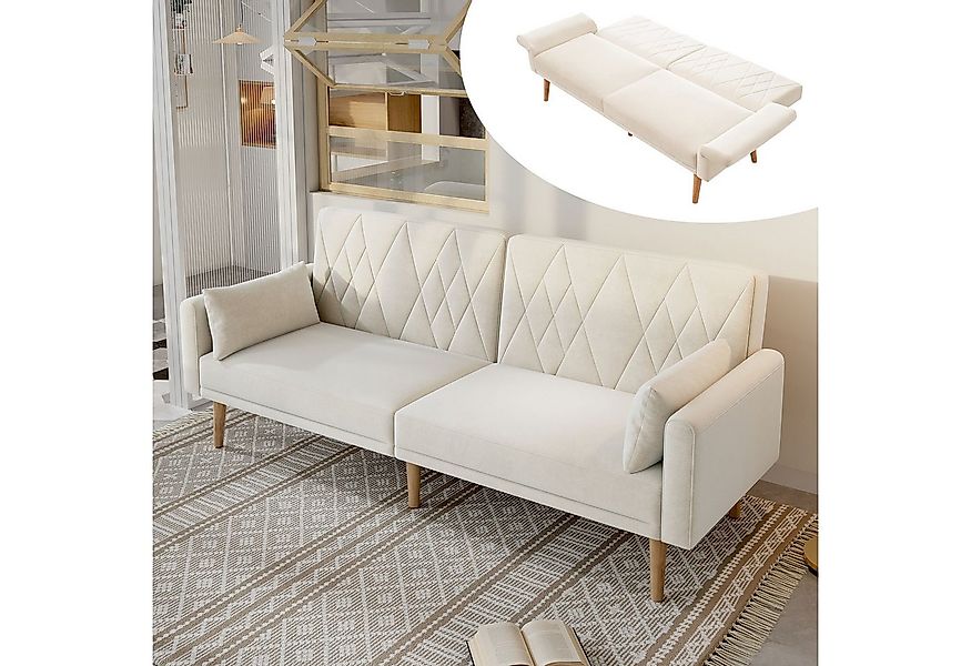 Ulife Schlafsofa mit Bettfunktion, Kleines Sofa,2-Sitzer-Sofa mit Schlaffun günstig online kaufen